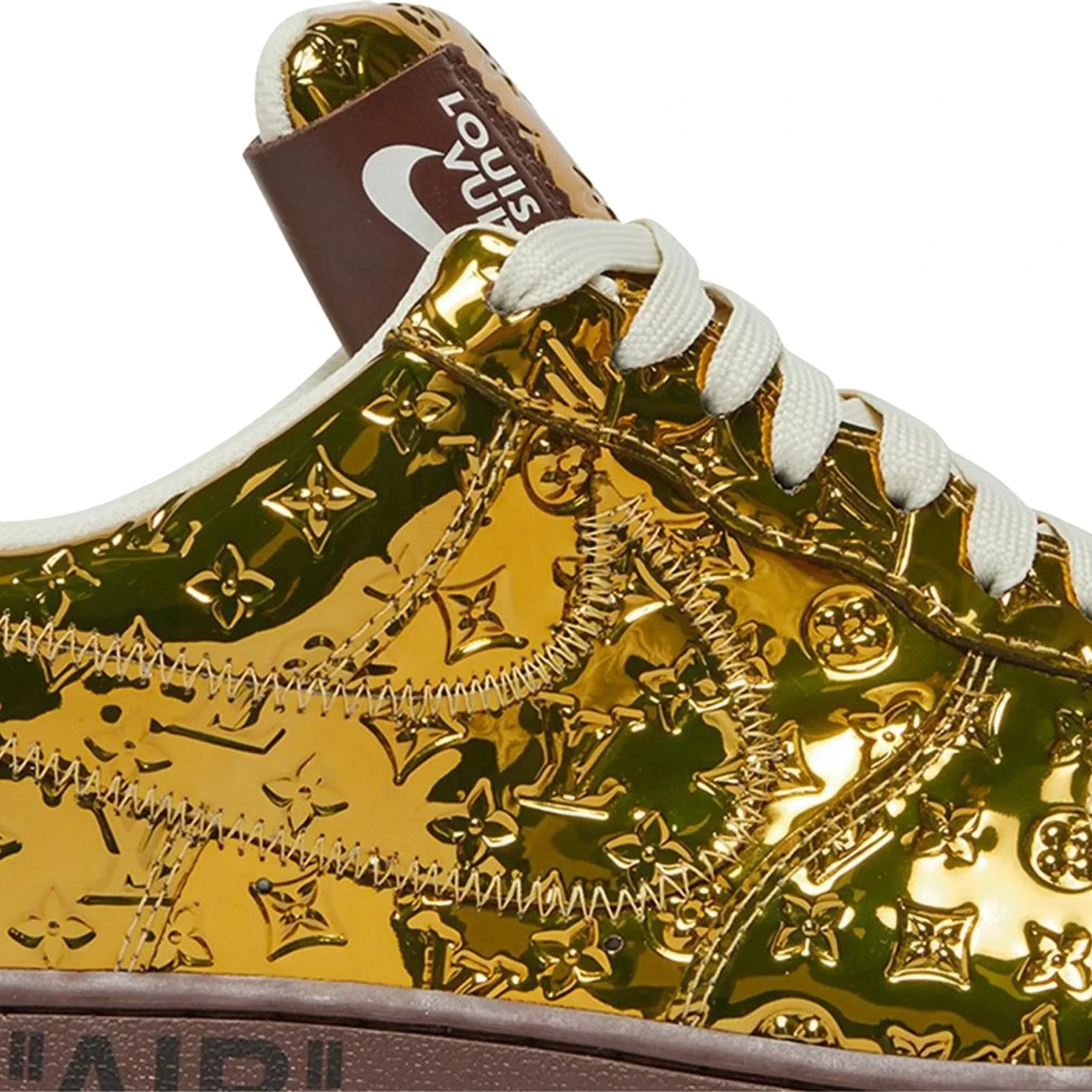 Nike x LV Air Force 1 Low Metallic Gold